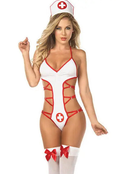 Nurse Jumpsuit Uniform Temptation Sex Clothing