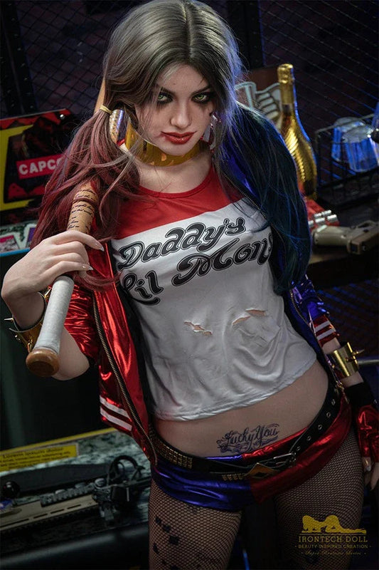 Cosplay Fantasy Harley Quinn Sex Doll - XLifeDoll 166cm(5'4") Irontech doll