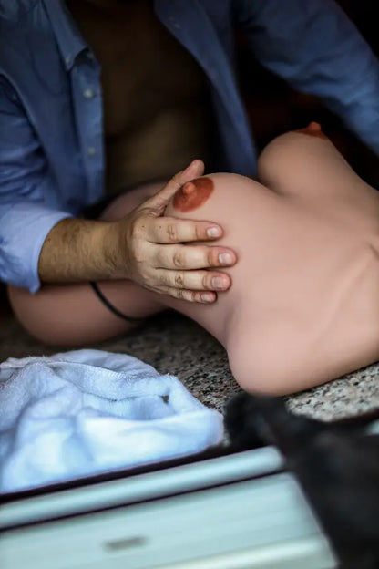 Xlifedolls|67cm(26.3in) Best Real Female Sex Doll Torso Wear Black Sexy Underwear [USA Stock]