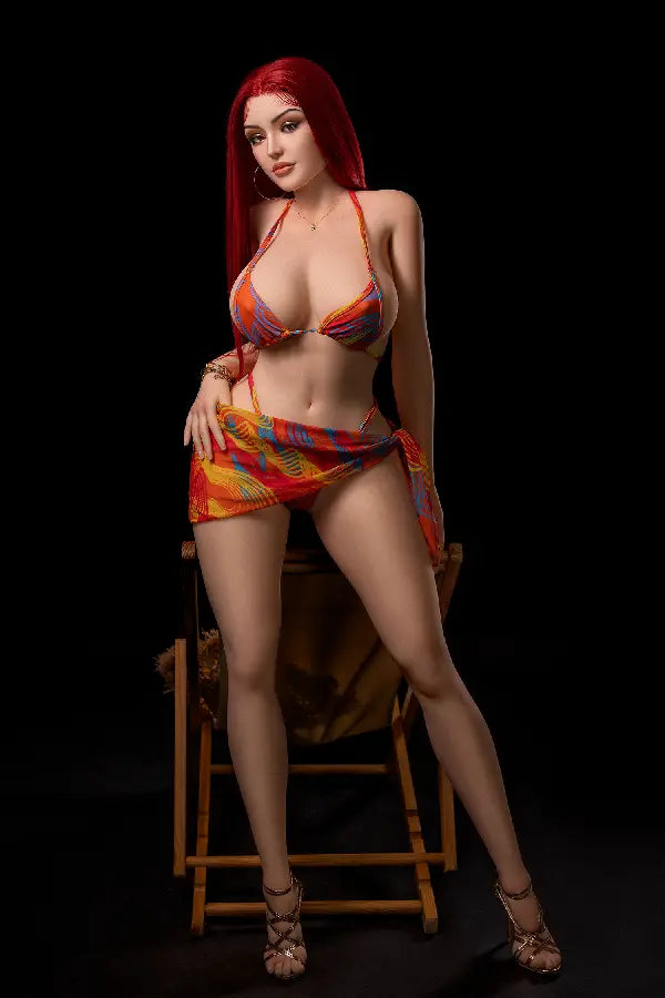Mature busty sex doll Zalina with red hair