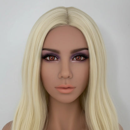 TPE Sex Doll Head with Blonde Hair [USA Stock]