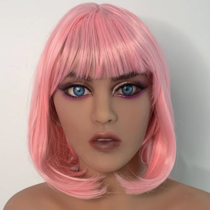 TPE Sex Doll Head with Blonde Hair [USA Stock]