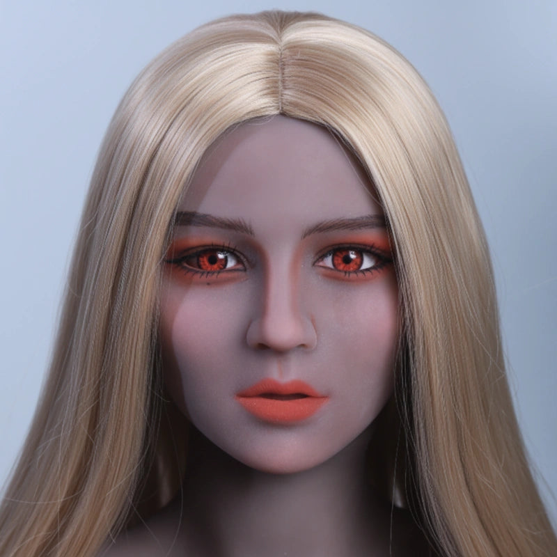 TPE Sex Doll Head with Blonde Hair [USA Stock]