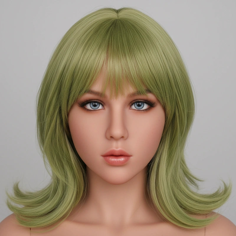 TPE Sex Doll Head with Blonde Hair [USA Stock]