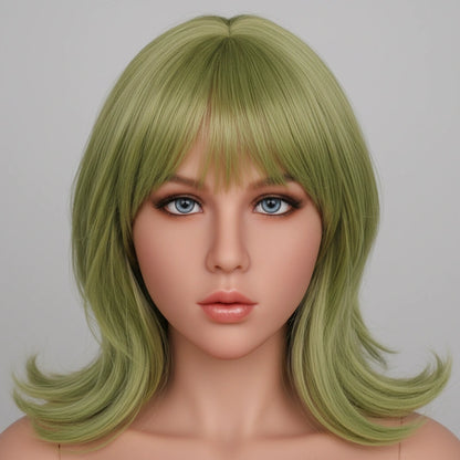 TPE Sex Doll Head with Blonde Hair [USA Stock]