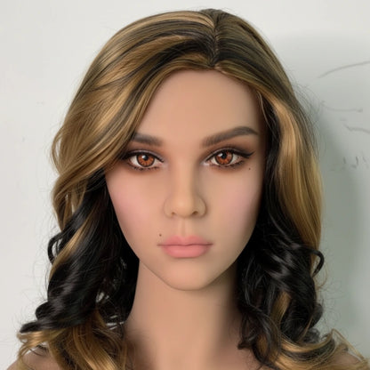 TPE Sex Doll Head with Blonde Hair [USA Stock]