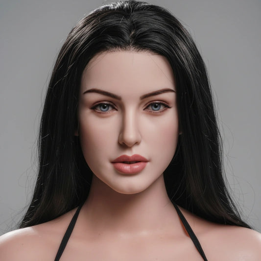 TPE Sex Doll Head with Implanted Hair [USA Stock]