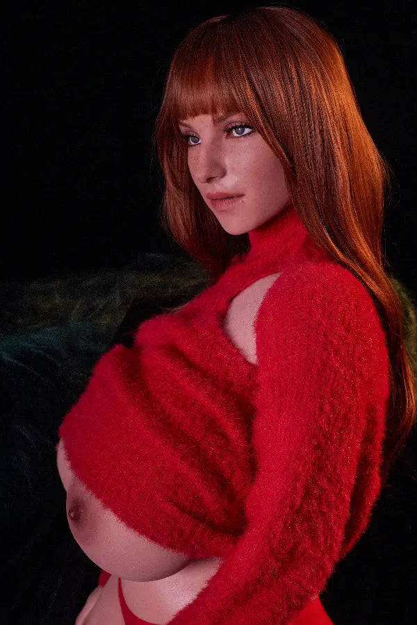 Xlifedolls|161cm(5ft28) Red Long Hair Busty Sex Doll