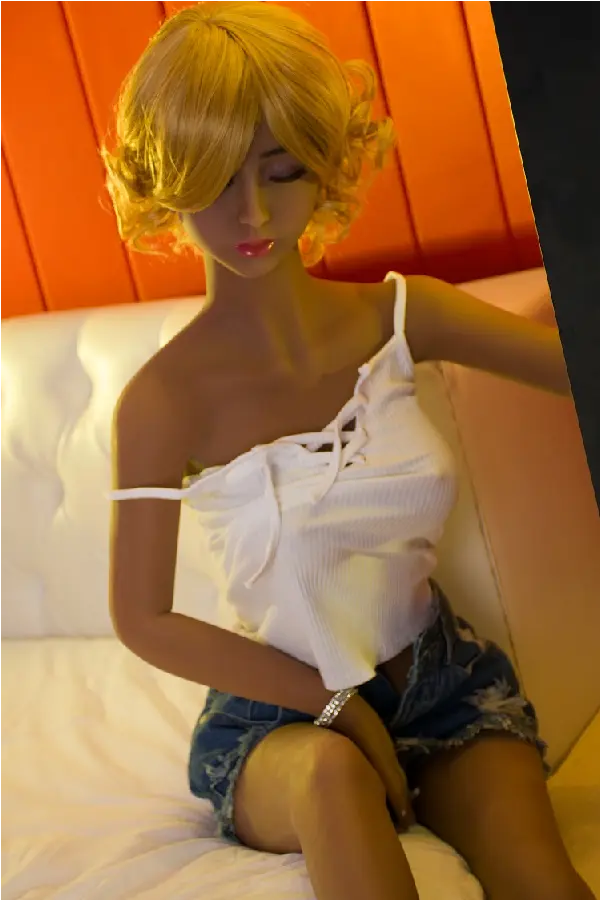 Xlifedolls|140cm(4ft59) Blonde Closed Eyes Young Sex Doll