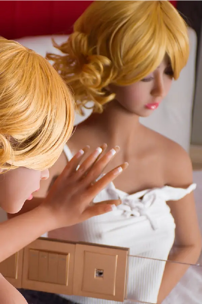 Xlifedolls|140cm(4ft59) Blonde Closed Eyes Young Sex Doll