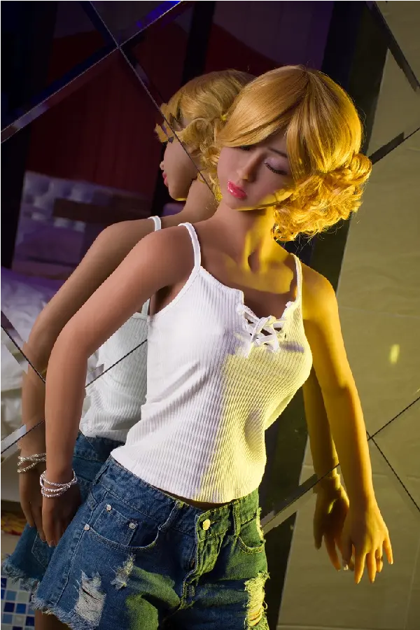 Xlifedolls|140cm(4ft59) Blonde Closed Eyes Young Sex Doll