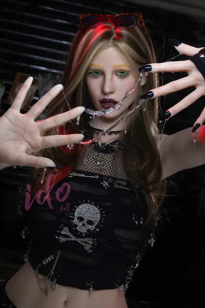 Lightweight 167cm Lilith sex doll in rocker stage setting