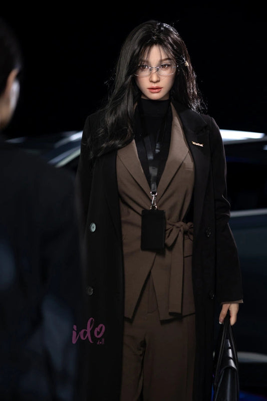 Wide lifestyle shot of MeiLan as a sophisticated corporate companion.