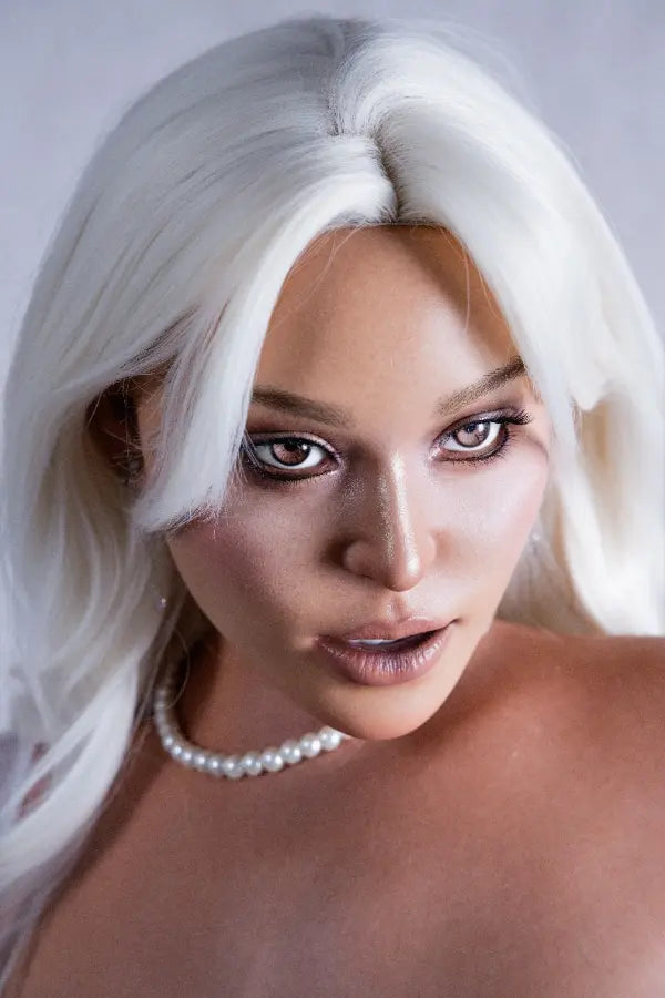 Detailed shot of realistic wheat skin texture and capillary makeup. 