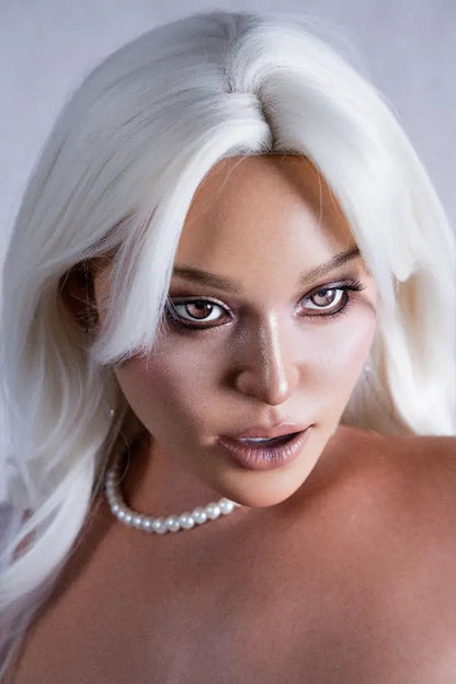 Detailed shot of realistic wheat skin texture and capillary makeup. 