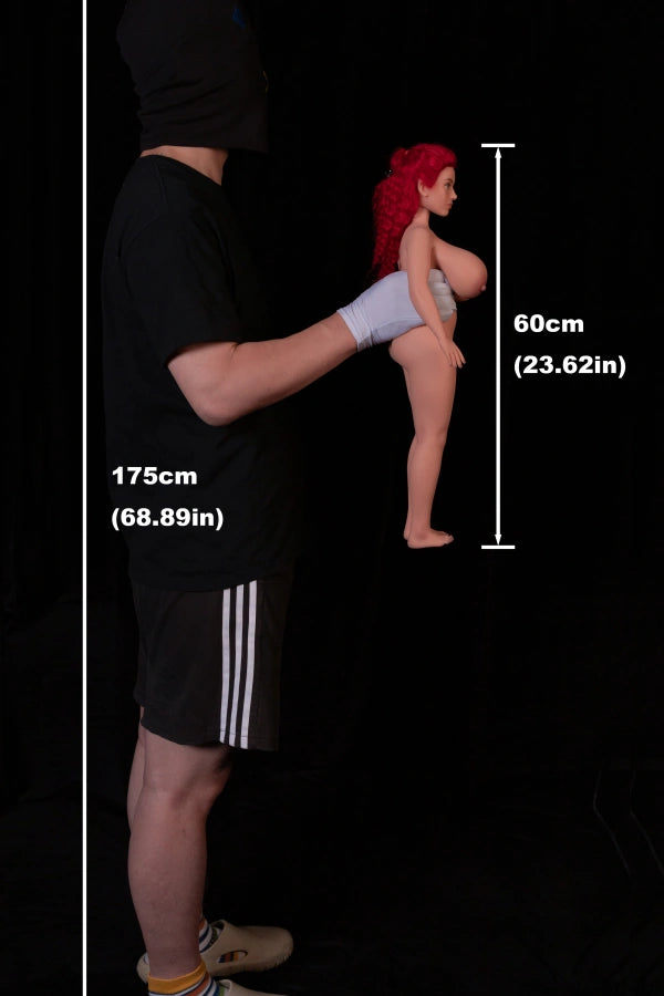 Huge Breasts Cheap Mini Redhead Sex Doll