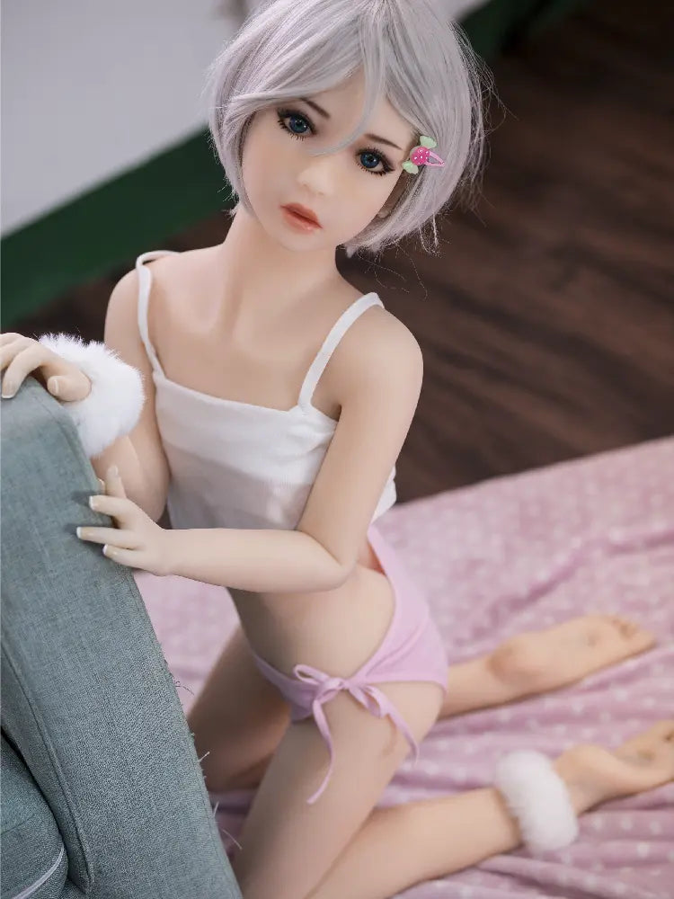 Xlifedolls | Mini muñecas sexuales realistas de 125 cm con pecho plano [Stock de EE. UU.]
