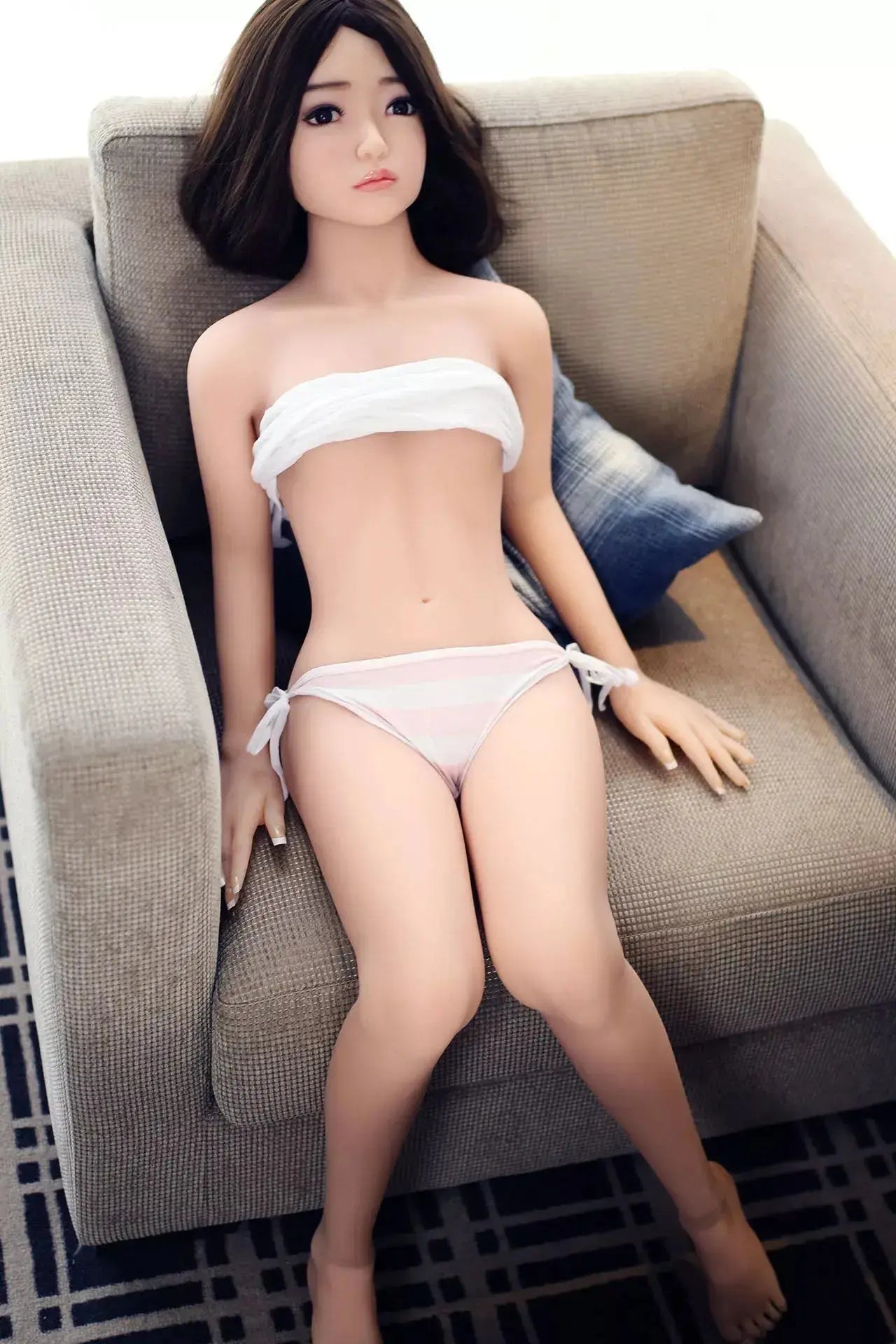 Realistic Black Short Hair Asian Sex Doll - XLifeDoll 138cm(4'5") [USA Stock] XlifeDolls