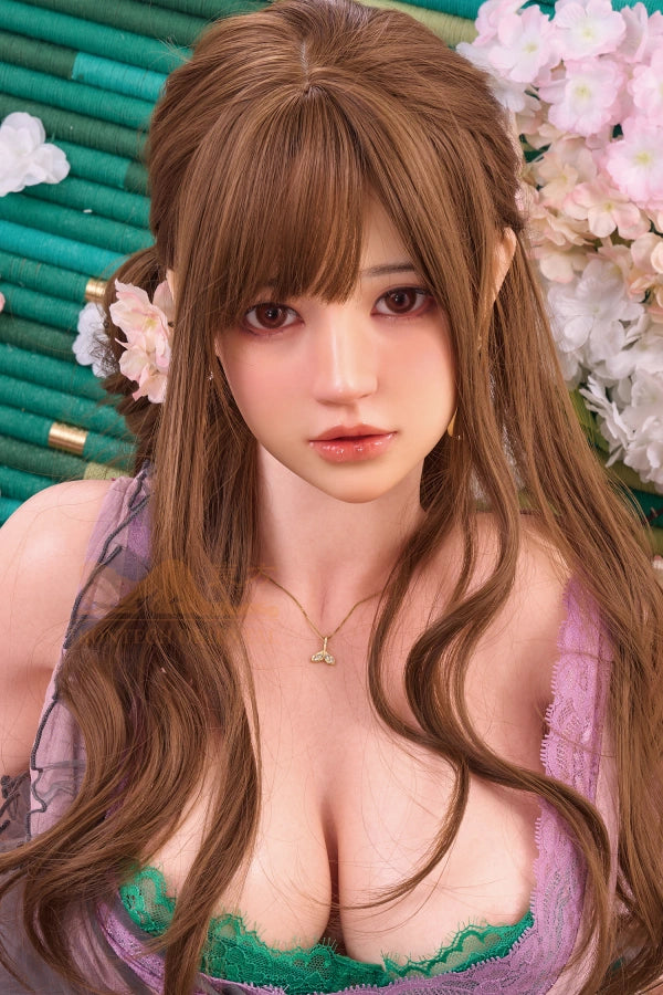 Xlifedolls|161cm(5ft28) Silicone Asian Sex Doll Huge Bust Wavy Hair