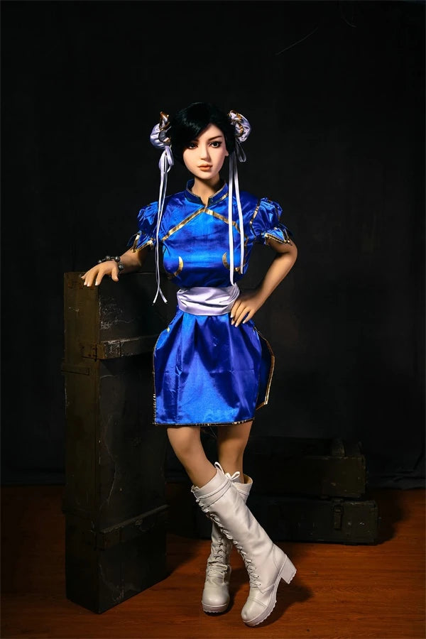 Xlifedolls|Muñeca sexual Chun Li de tamaño natural de 168 cm (5 pies 51 pulgadas)