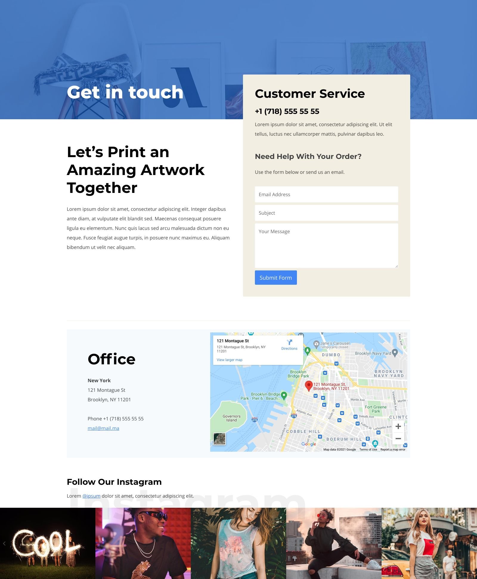 Contact us 1 Contact 1