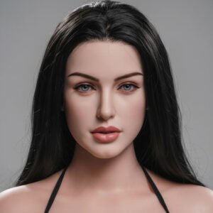 TPE Sex Doll Head with Implanted Hair