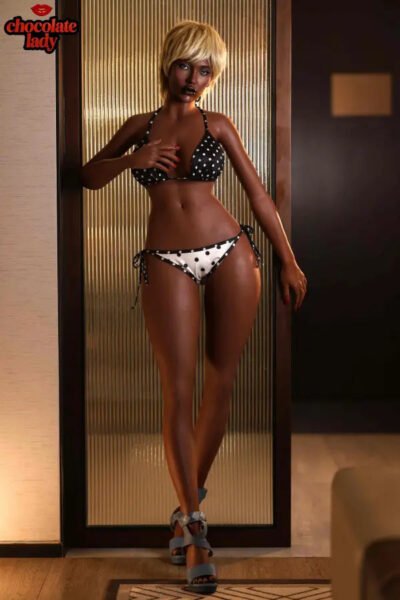 Silicone D-Cup Ebony Sex Doll 163cm (5'3") - Lily
