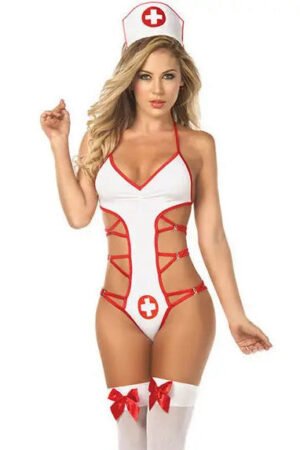 Nurse Jumpsuit Uniform Temptation Sex Clothing