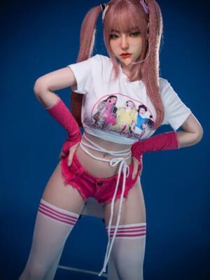 Implanted Hair Silicone Sex Doll 164cm(5'3") - Mika