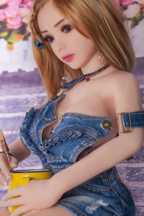 Huge Boobs Compact Denim Overalls Sex Doll - XLifeDoll 158cm(5'2") - Image 3