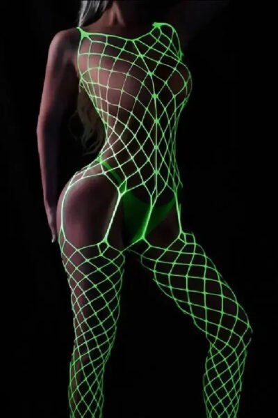 Fluorescent Luminous Mesh Sexy Lingerie