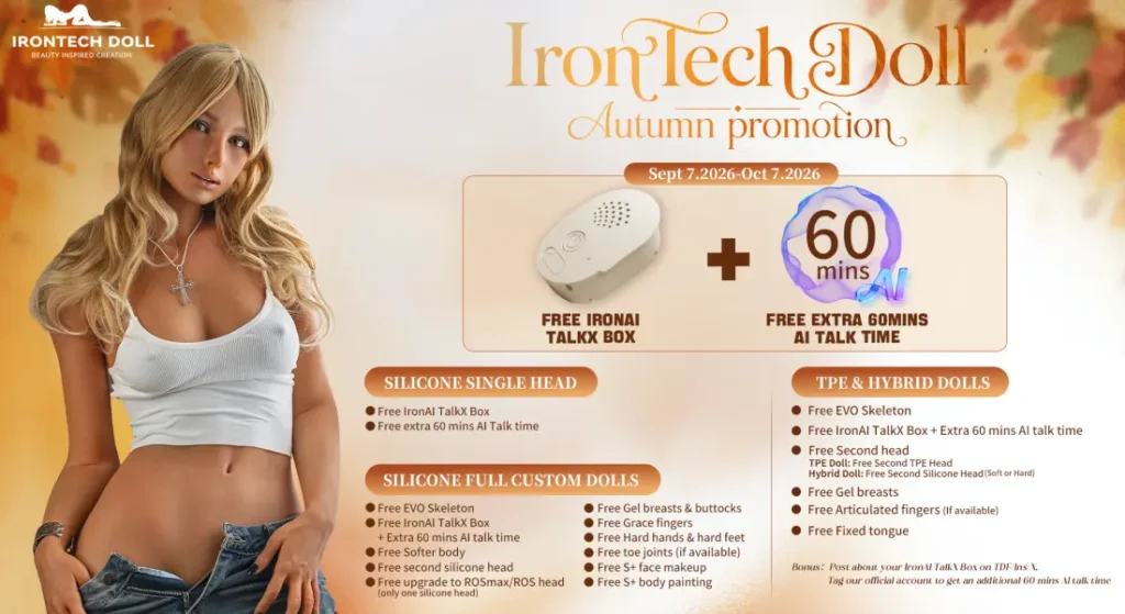Manufacturing Partners 22 The Irontech Doll Golden Autumn Promotion is here.